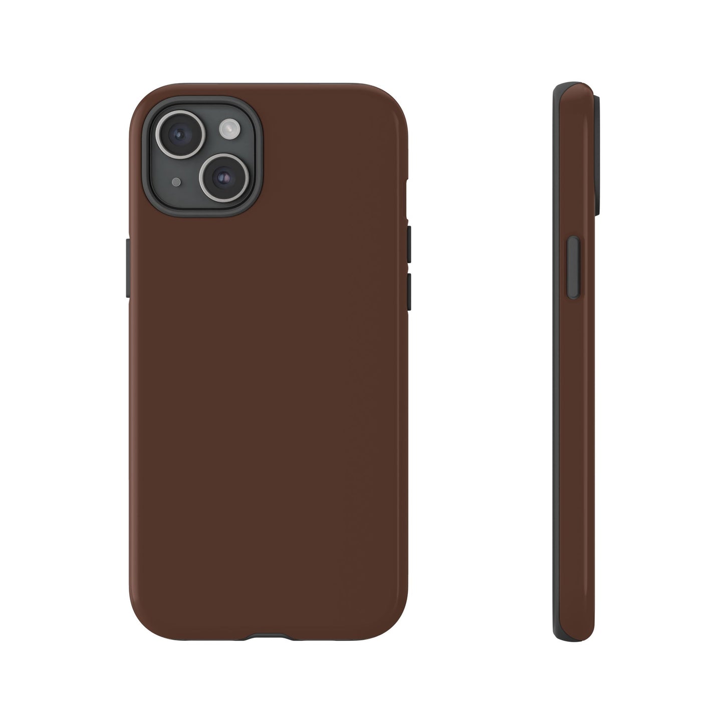 Chocolate Brown Tough Cell Phone Case Matte or Glossy Protective Case iPhone Samsung