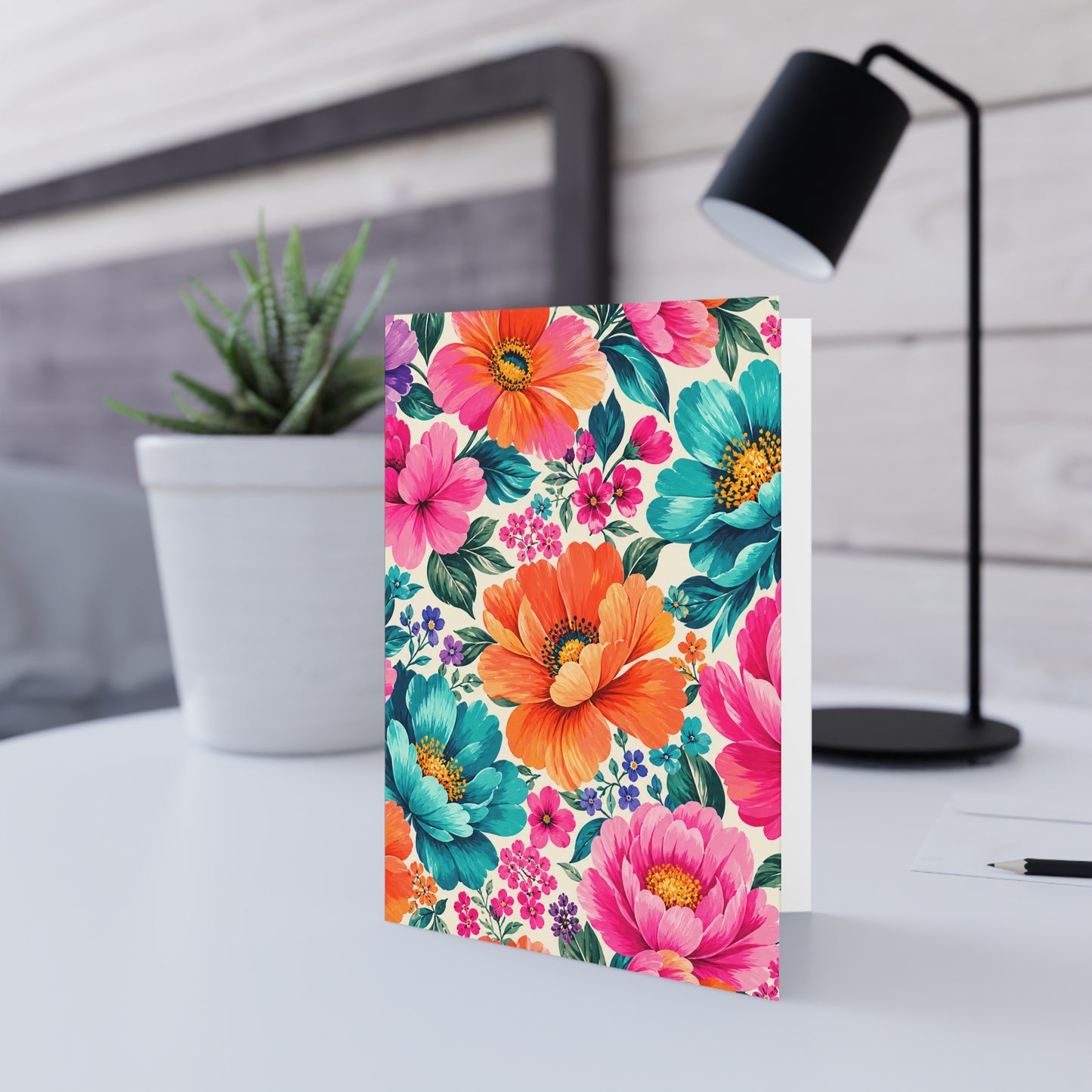 Dreamy Floral Folded Note Card Set Floral Stationery