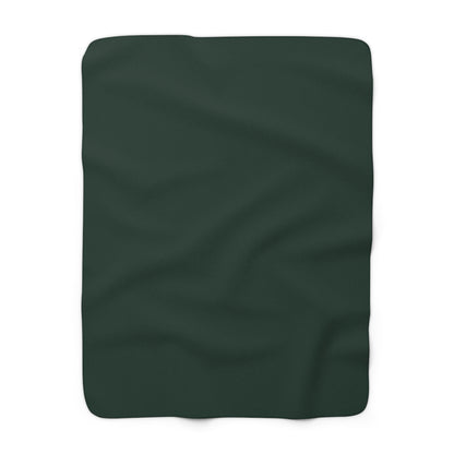 Forest Sherpa Fleece Blanket Cozy Plush Throw 3 Sizes Soft Warm Blanket