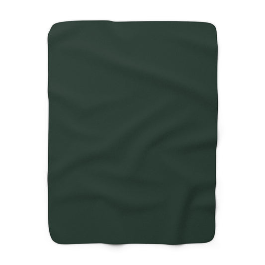 Forest Sherpa Fleece Blanket Cozy Plush Throw 3 Sizes Soft Warm Blanket
