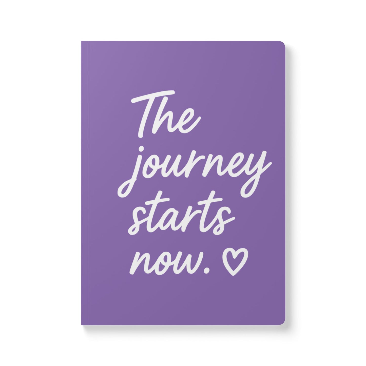 Purple The Journey Starts Now A5 Lined Journal