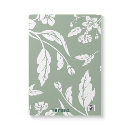 Sage Floral A5 Lined Journal Coordinated Collection