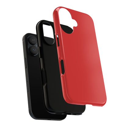 True Red Tough Cell Phone Case Matte or Glossy Protective Case iPhone Samsung
