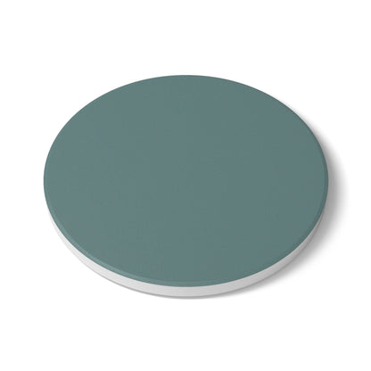 Dusty Blue Ceramic Coaster Round or Square | Coordinated Collection