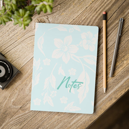 Ocean Blue Floral A5 Lined Journal Coordinated Collection