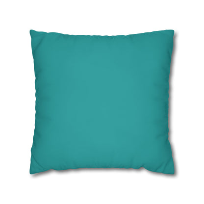 Deep Aqua Canvas Pillow Cover 20x20