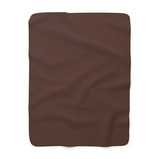 Chocolate Brown Sherpa Fleece Blanket Cozy Plush Throw 3 Sizes Soft Warm Blanket