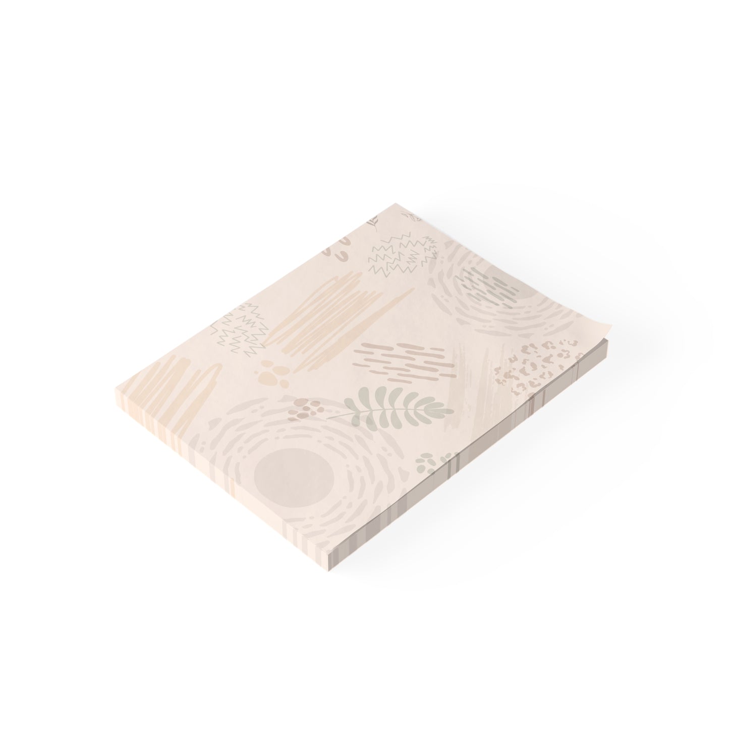 Neutral Flow Sticky Notes Abstract Neutral Post It Notes (7 Sizes)