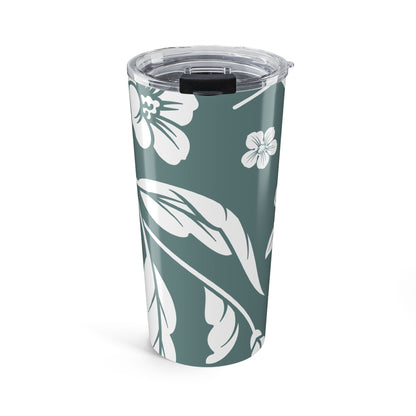 Dusty Blue Floral 20oz Stainless Steel Tumbler | Coordinated Collection