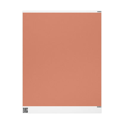 Terracotta Wrapping Paper Matte or Glossy Gift Wrap 3 Sizes Fine Art Paper