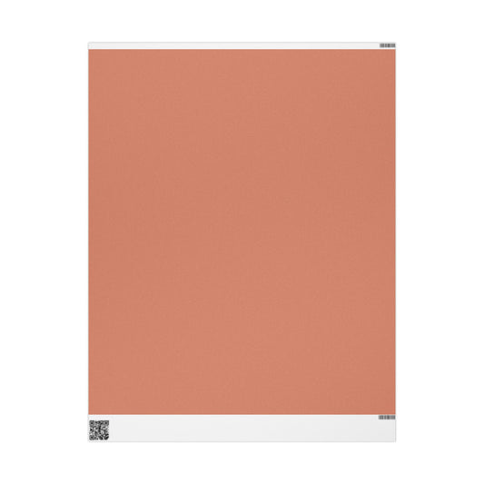 Terracotta Wrapping Paper Matte or Glossy Gift Wrap 3 Sizes Fine Art Paper
