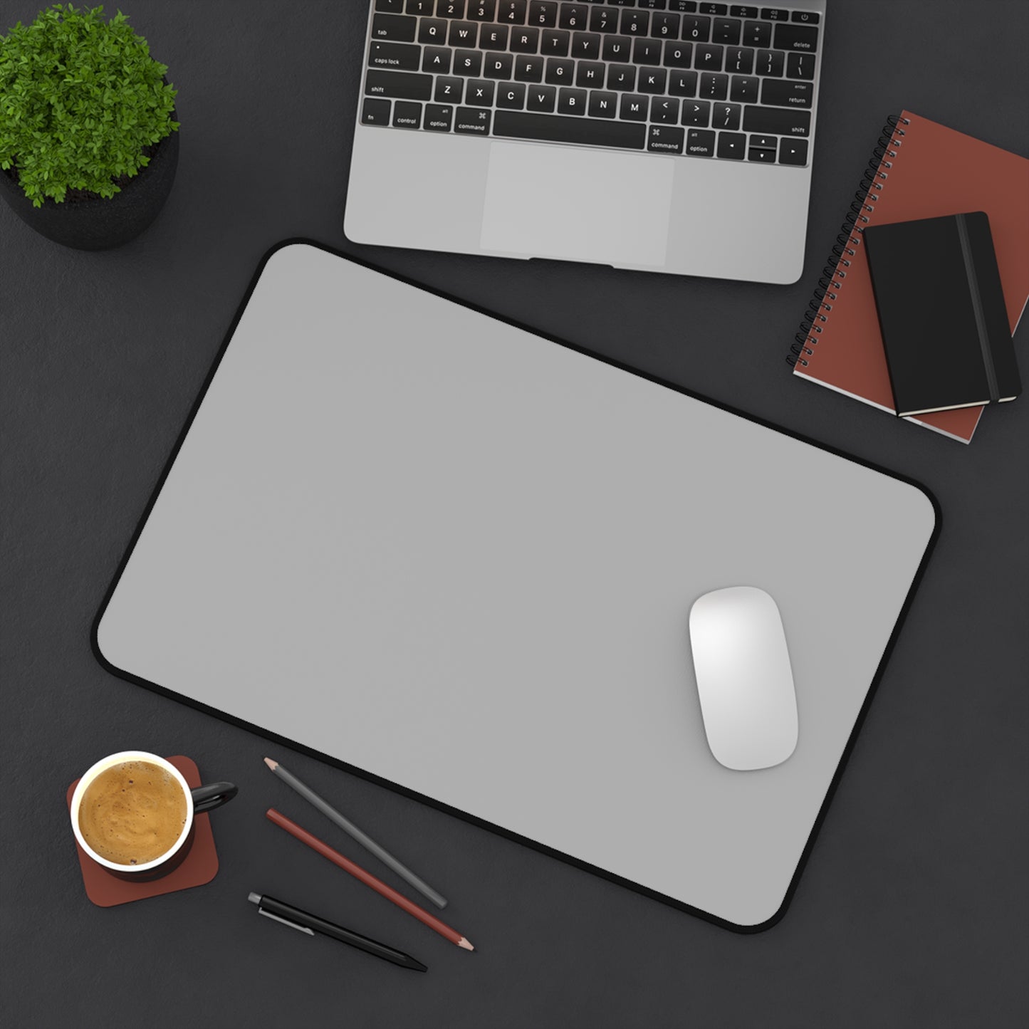 Grayscale Desk Mat Color Coordinated Collection (12x18, 12x22, 16x32)