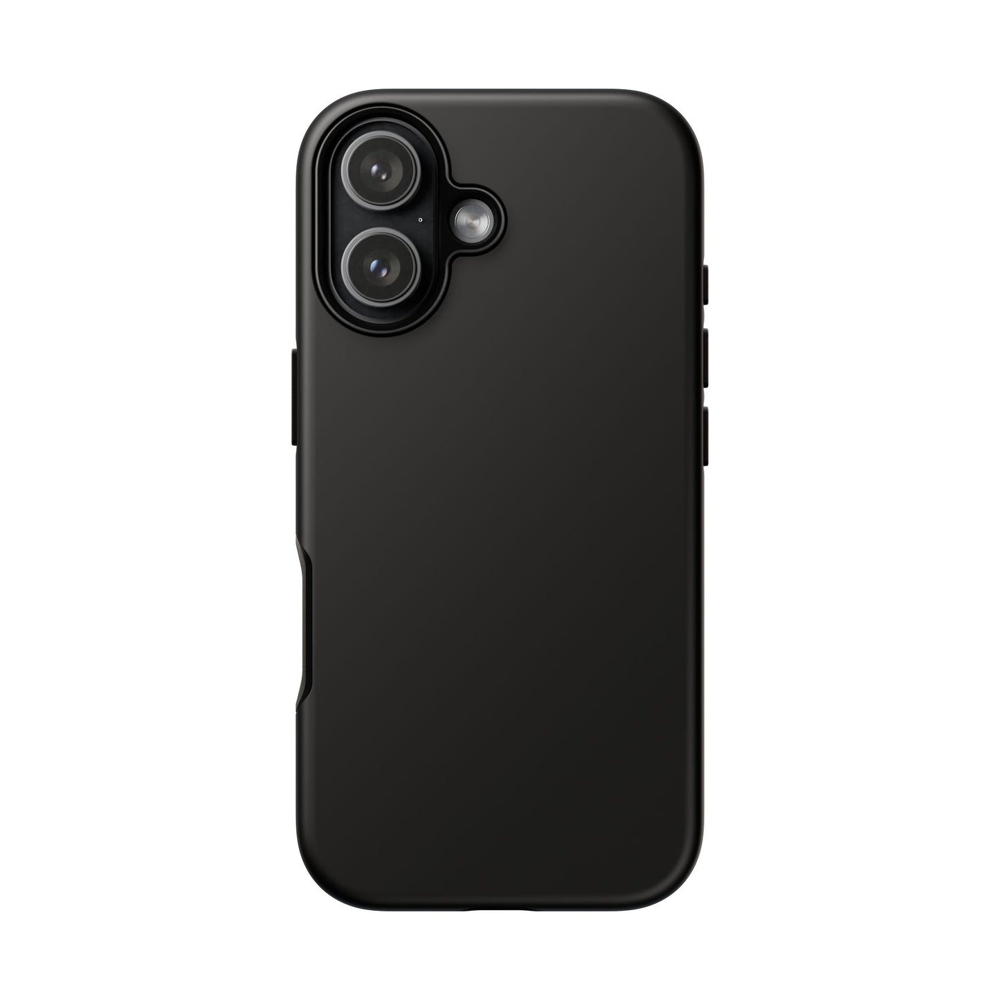 Black Tough Cell Phone Case Matte or Glossy Protective Case iPhone Samsung