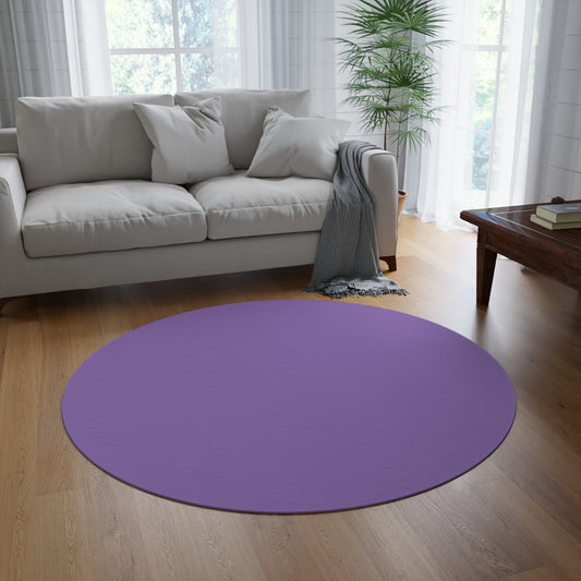 Purple Coordinated Round Rug 60 Inch Floor Rug Minimal Home Decor Living Room Rug
