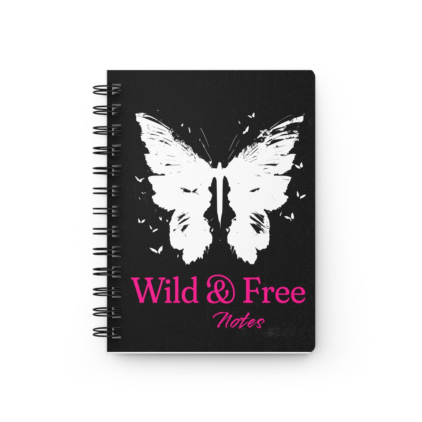 Wild and Free Spiral Journal Butterfly Notebook A5 Lined Journal