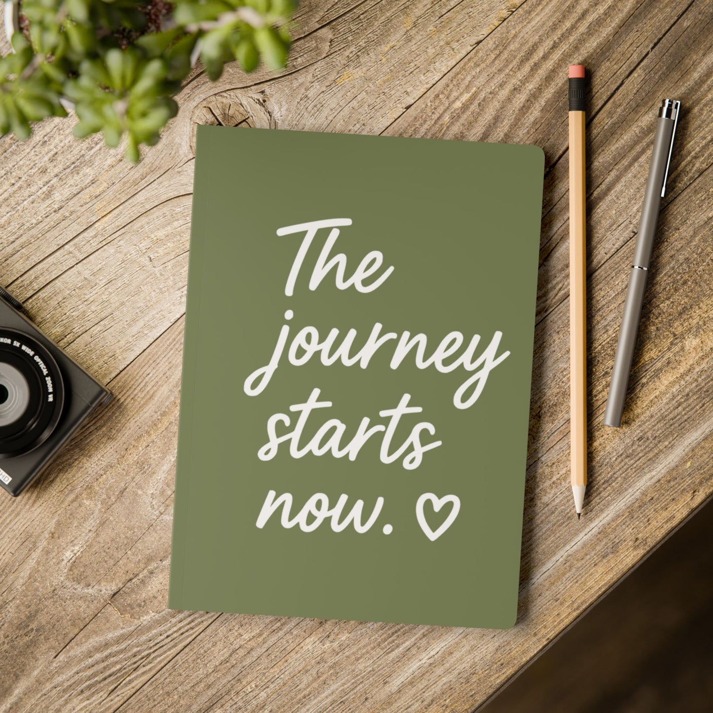 Olive The Journey Starts Now A5 Lined Journal