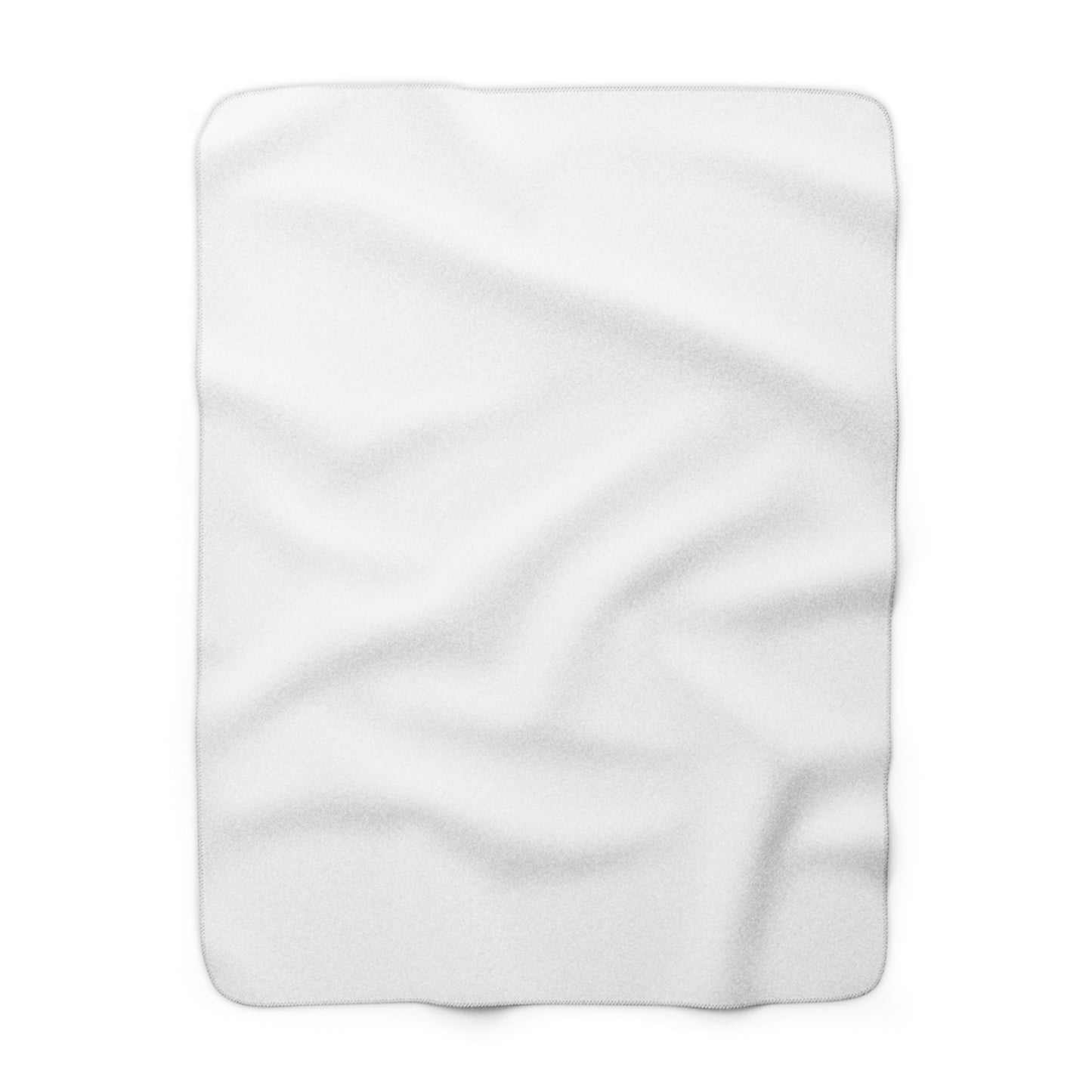 White Sherpa Fleece Blanket Cozy Plush Throw 3 Sizes Soft Warm Blanket