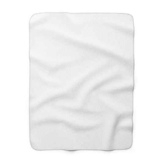 White Sherpa Fleece Blanket Cozy Plush Throw 3 Sizes Soft Warm Blanket