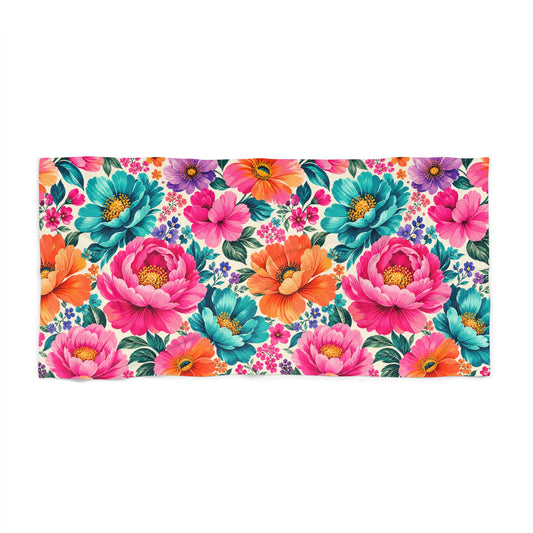 Dreamy Floral Beach Towel 36 x 72 Floral Pool Towel