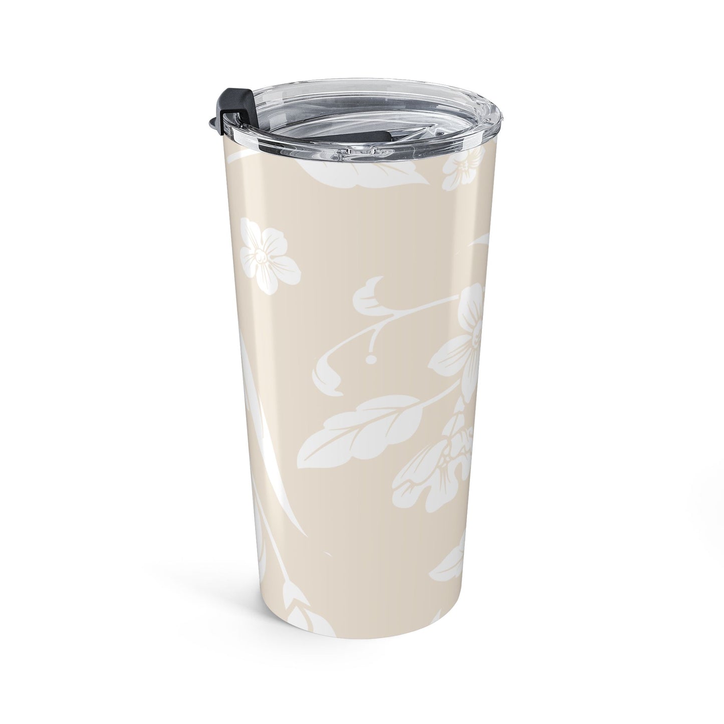 Latte Cream Floral 20oz Stainless Steel Tumbler | Coordinated Collection