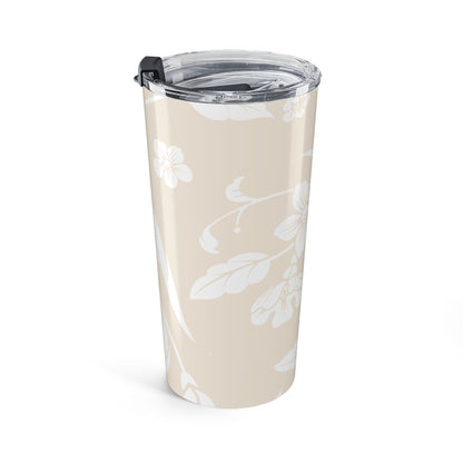 Latte Cream Floral 20oz Stainless Steel Tumbler | Coordinated Collection