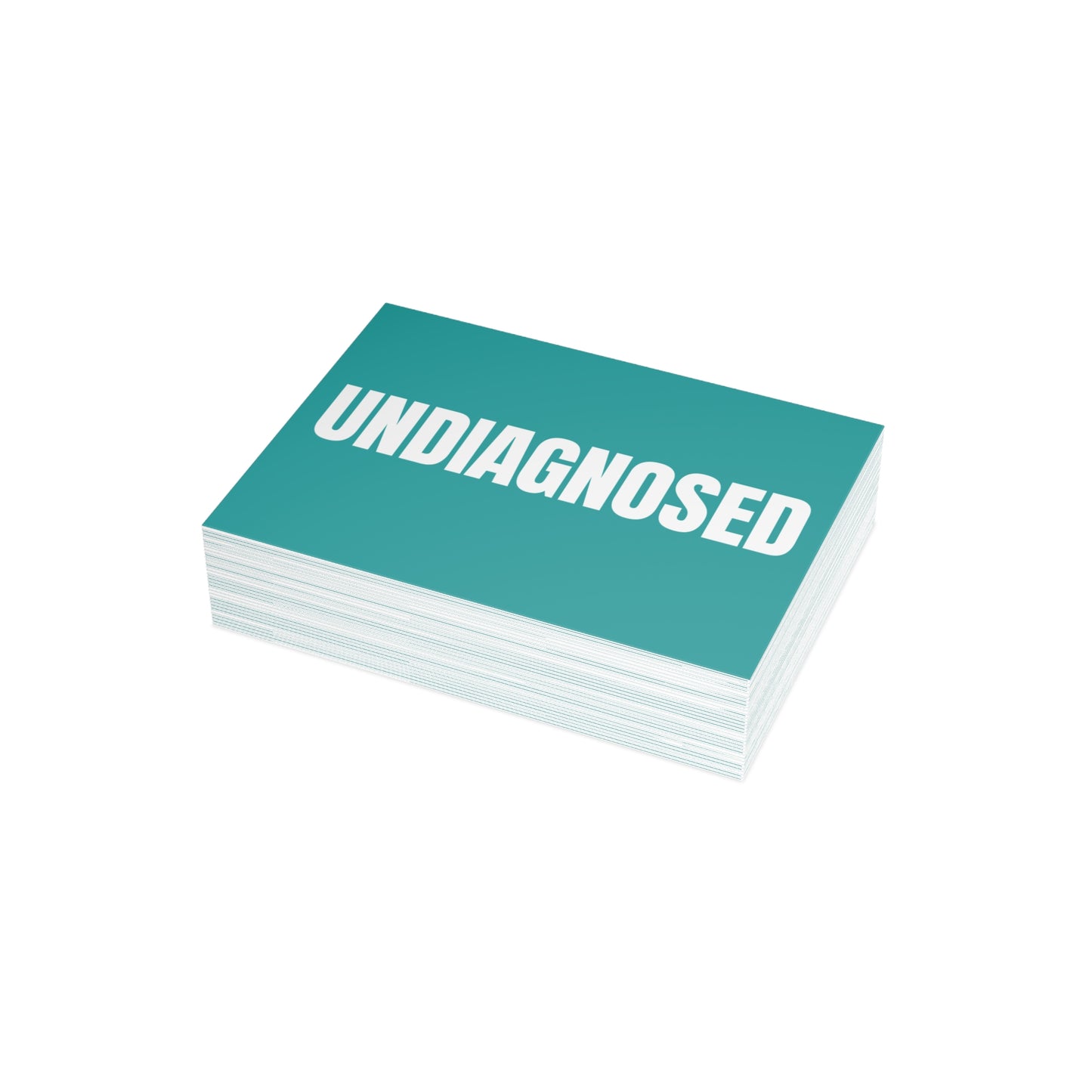 Deep Aqua Postcard Set Pack of 10, 30 or 50 w/ Envelopes | Coordinated Collection