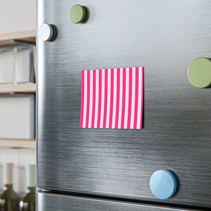 Pink Stripe Sticky Notes (7 Sizes)