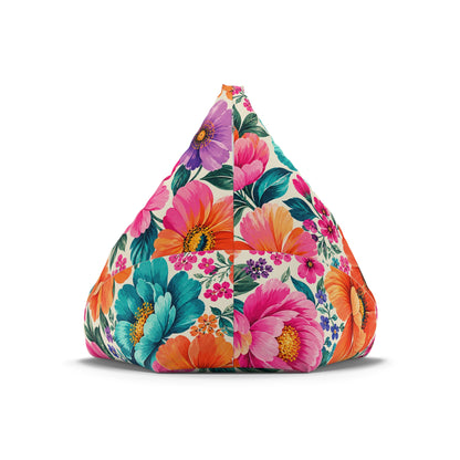 Dreamy Floral Bean Bag Chair Cover Floral Lounge Chair