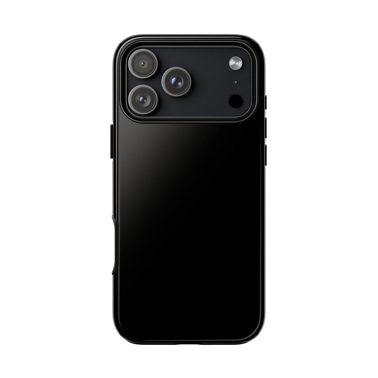 Black Tough Cell Phone Case Matte or Glossy Protective Case iPhone Samsung