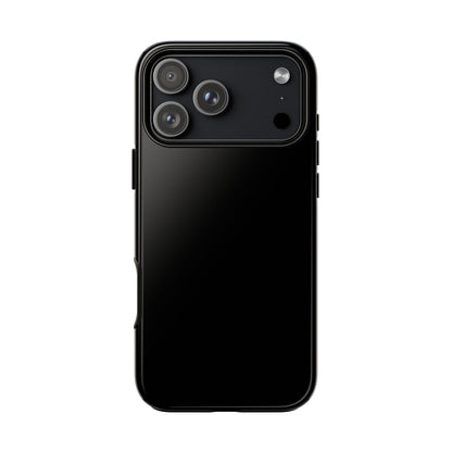Black Tough Cell Phone Case Matte or Glossy Protective Case iPhone Samsung