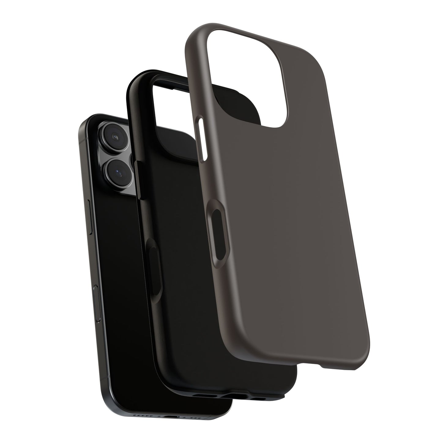 Muted Charcoal Tough Cell Phone Case Matte or Glossy Protective Case iPhone Samsung