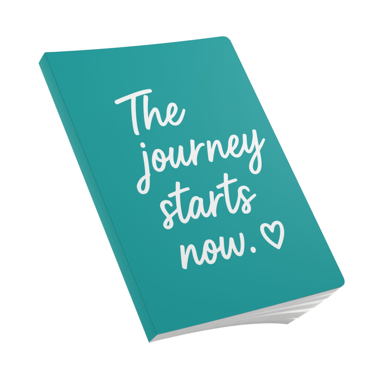 Deep Aqua The Journey Starts Now A5 Lined Journal
