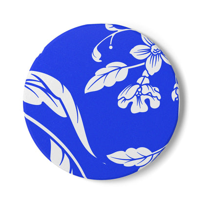 Periwinkle Floral Ceramic Coaster Coordinated Collection