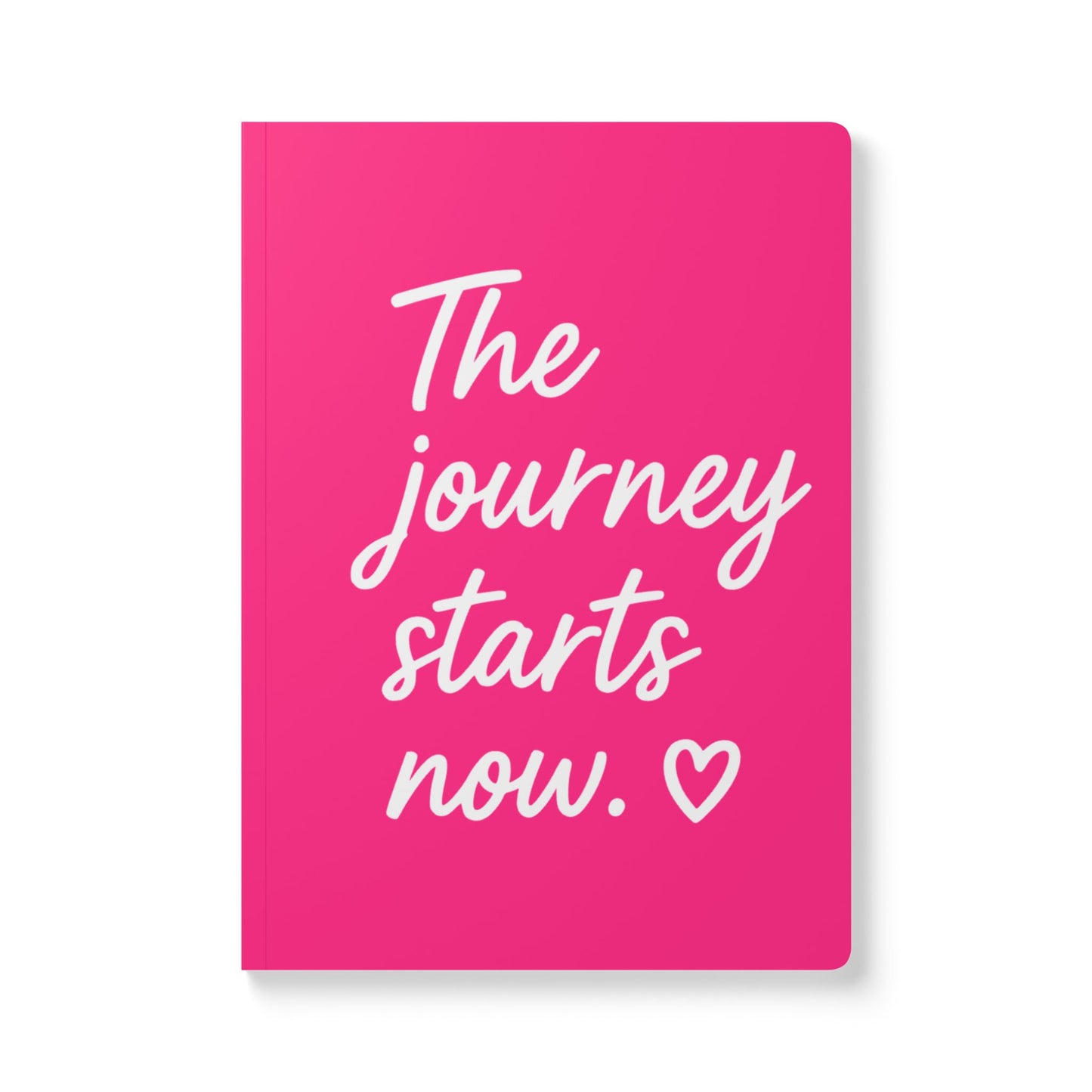 Pink The Journey Starts Now A5 Lined Journal