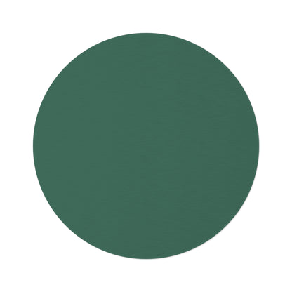 Leaf Green Coordinated Round Rug 60 Inch Floor Rug Minimal Home Decor Living Room Rug