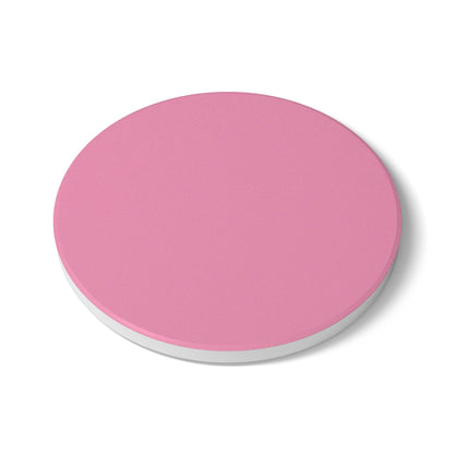 Light Pink Ceramic Coaster Round or Square | Coordinated Collection