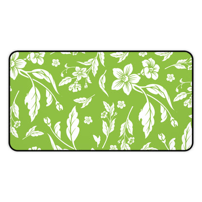 Muted Lime Floral Desk Pad (12x18, 12x22 or 16x32)
