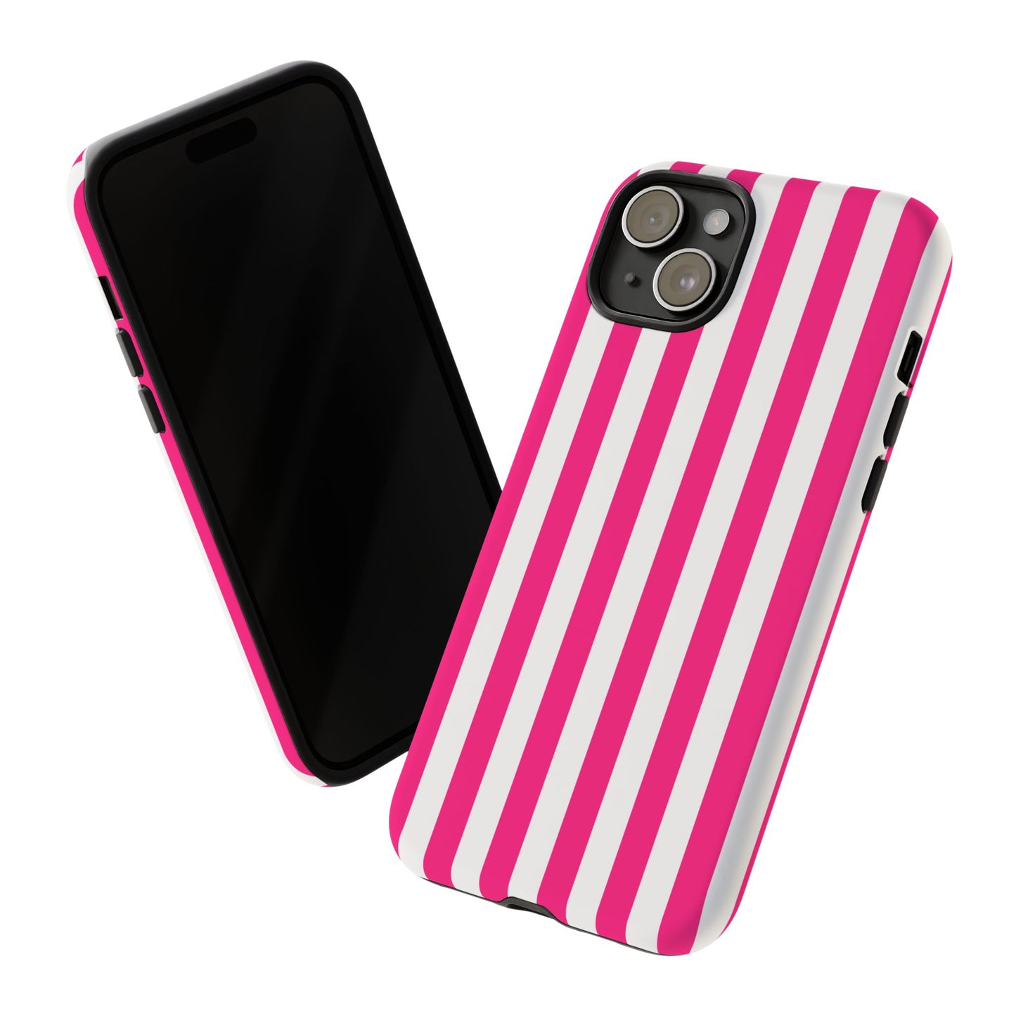 Pink Stripe Tough Phone Case for iphone or Samsung