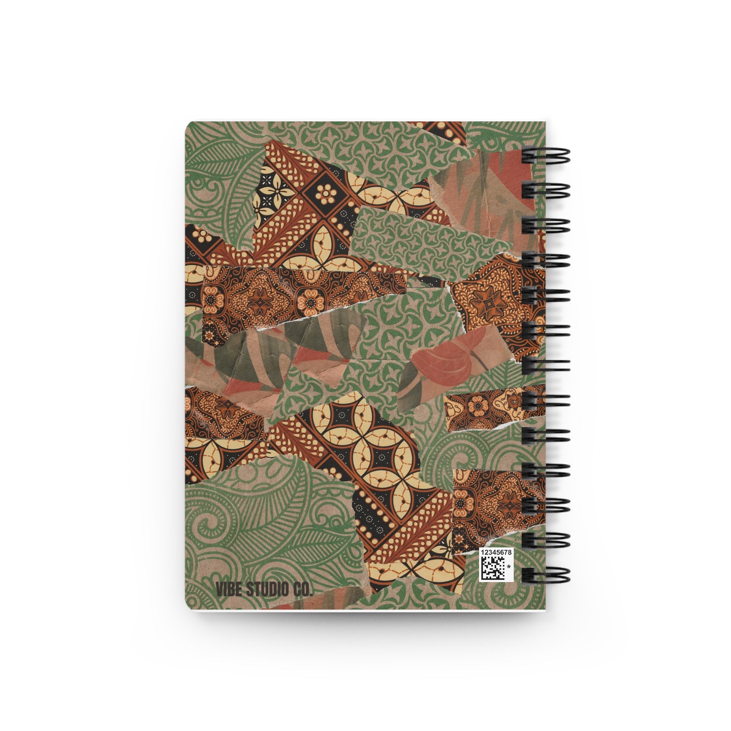 Mosaic Spiral Journal Batik Pattern Notebook A5 Lined Journal