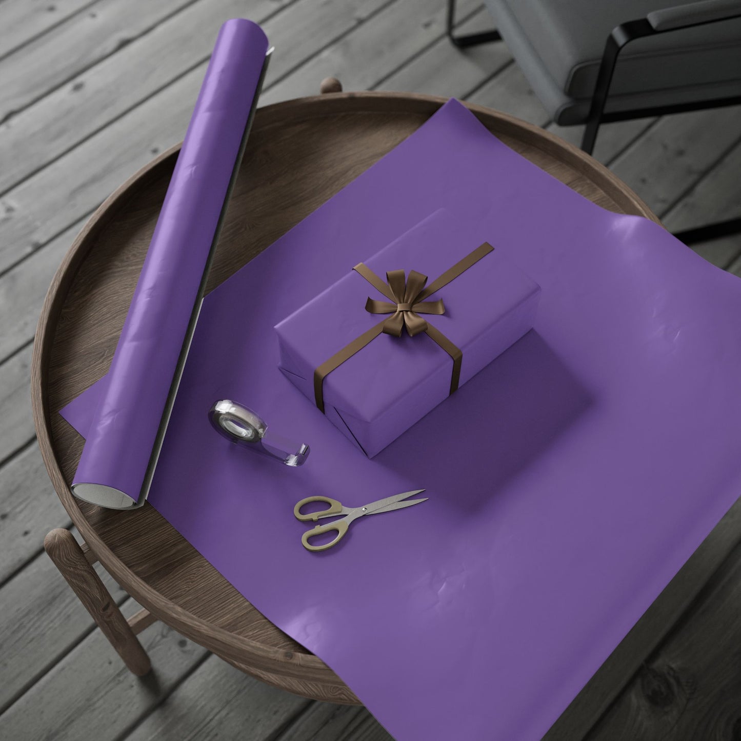 Purple Wrapping Paper Matte or Glossy Gift Wrap 3 Sizes Fine Art Paper