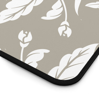 Warm Stone Floral Desk Pad (12x18, 12x22 or 16x32)