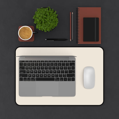 Latte Cream Desk Mat Color Coordinated Collection (12x18, 12x22, 16x32)