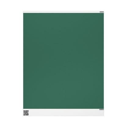 Leaf Green Wrapping Paper Matte or Glossy Gift Wrap 3 Sizes Fine Art Paper