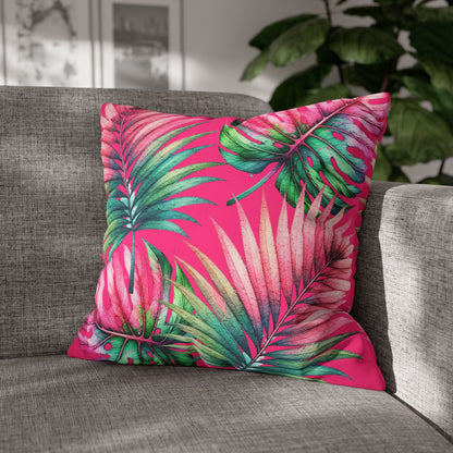 Tropical Vibes Canvas Pillow Cover 20x20