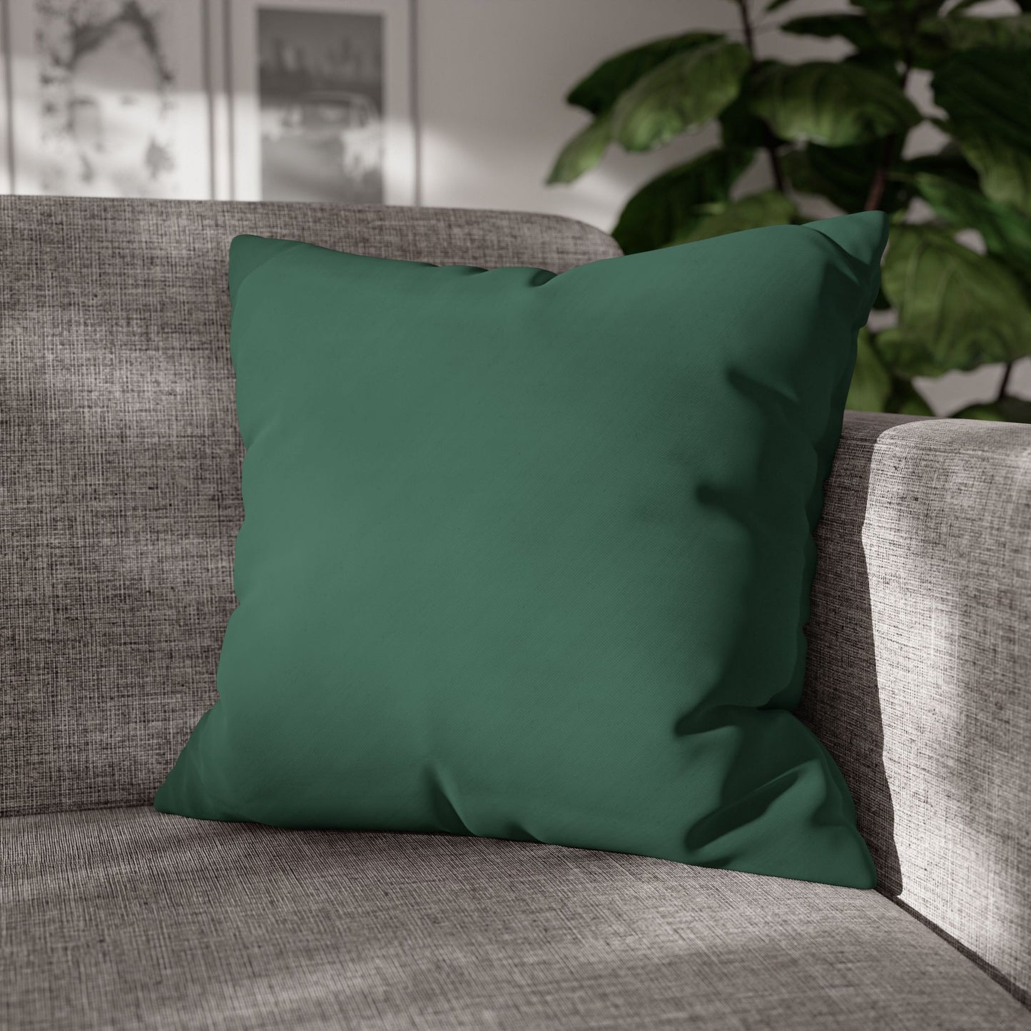 Leaf Green Canvas Pillow Cover 20x20