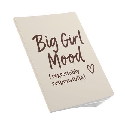 Latte Cream Big Girl Mood A5 Lined Journal