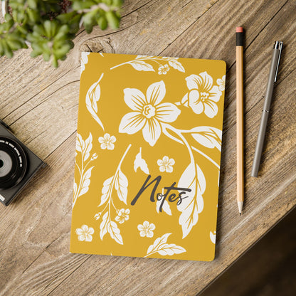 Honey Yellow Floral A5 Lined Journal Coordinated Collection