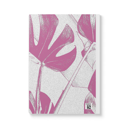 Monstera Leaf Lilac Wine A5 Lined Journal