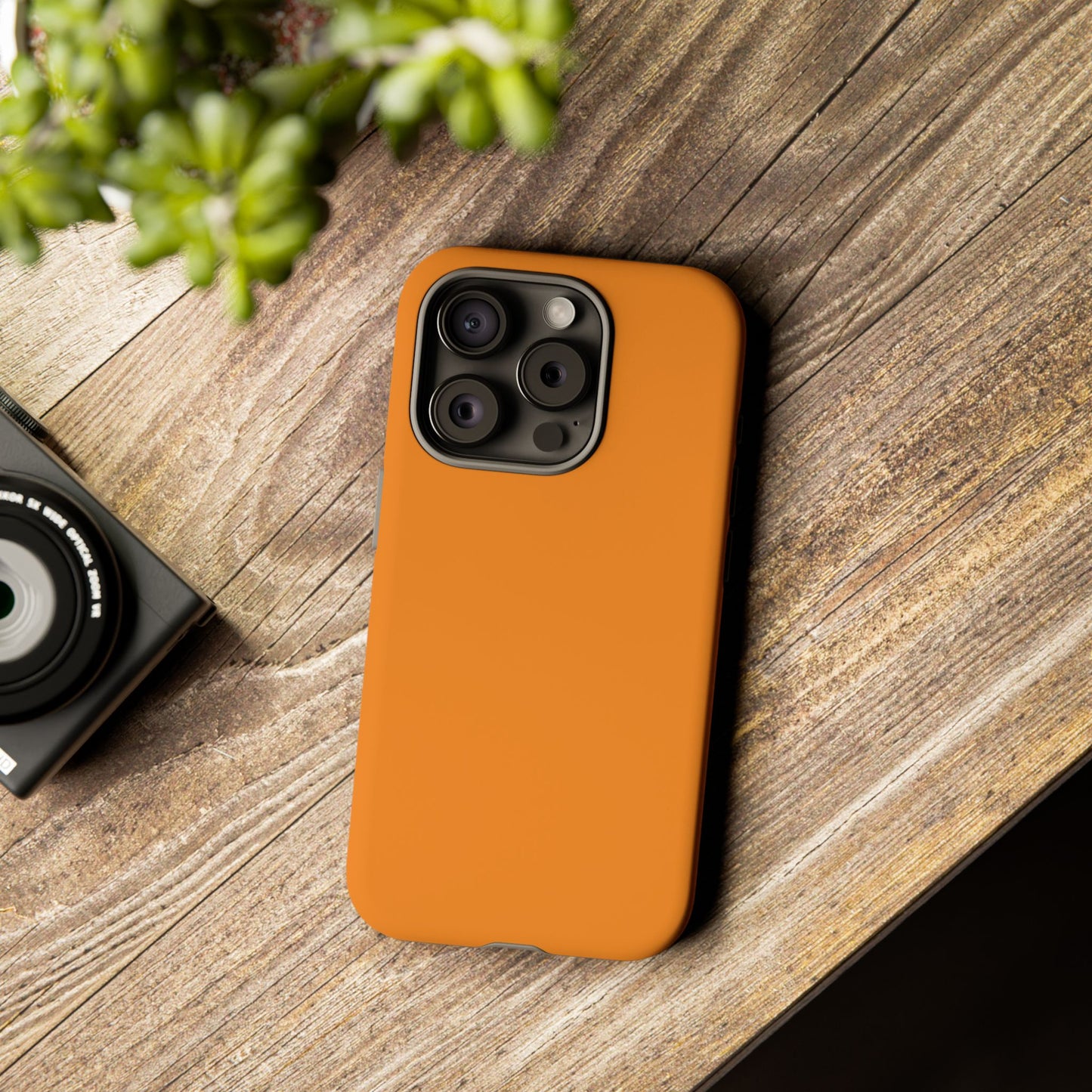 Tangerine Tough Cell Phone Case Matte or Glossy Protective Case iPhone Samsung