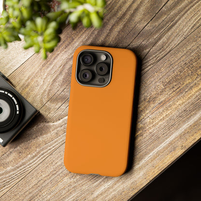 Tangerine Tough Cell Phone Case Matte or Glossy Protective Case iPhone Samsung